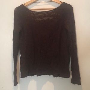 Free People Twisted Back Sweater